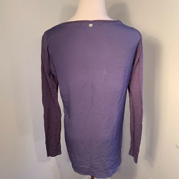 Guess Blue Sheer Back Top Sz M - Picture 3 of 7